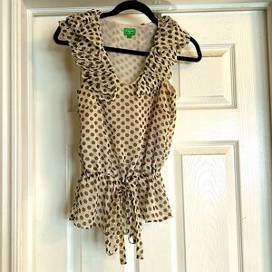 Freeway brown and cream tank top.